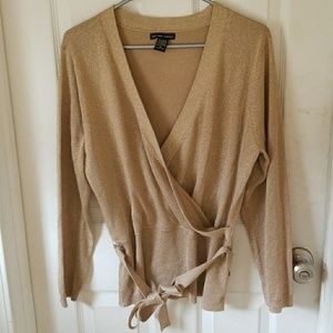 New York & Company Faux Wrap Sweater